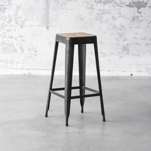 Tabouret de bar 09 - Industry Bois - Pacific Compagnie.
