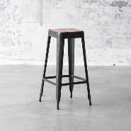 Tabouret de bar 09 - Industry Bois - Pacific Compagnie.