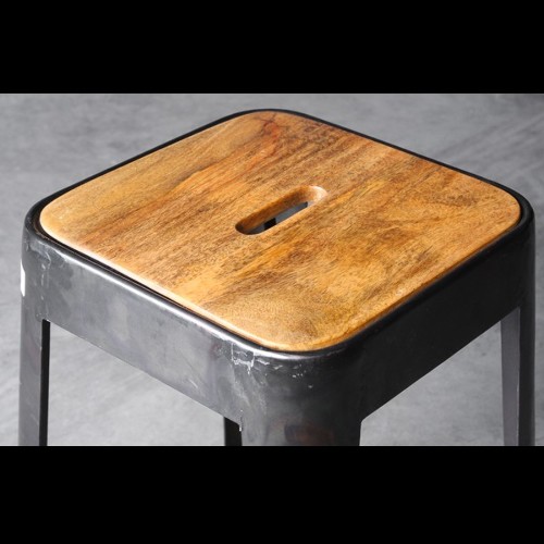 Tabouret de bar 09 - Industry Bois - Pacific Compagnie.