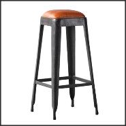 Tabouret de bar 09 - Industry Cuir - Pacific Compagnie.