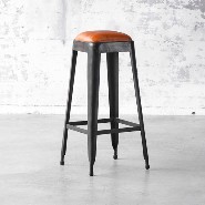 Tabouret de bar 09 - Industry Cuir - Pacific Compagnie.