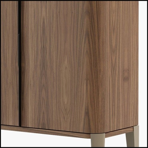 Bar cabinet 174 - Nova Walnut premium - Pacific Compagnie.