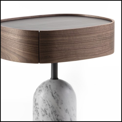 Table de nuit 163 - Stelle Night White blanche - Pacific Compagnie.