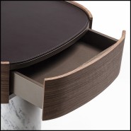 Table de nuit 163 - Stelle Night White | Modern Bedside Table 163-Stelle - Pacific Compagnie.