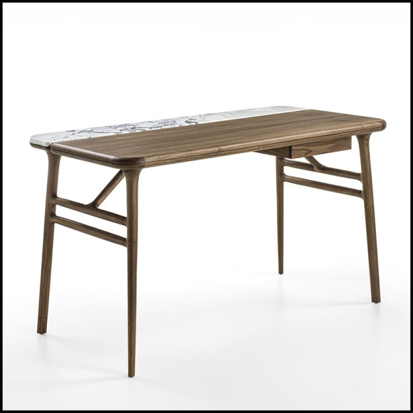Bureau 163 - Tandem Walnut premium - Pacific Compagnie.