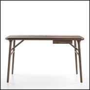 Bureau 163 - Tandem Walnut - Walnut console table with storage - Pacific Compagnie.