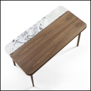 Bureau 163 - Tandem Walnut - Modern walnut console table design - Pacific Compagnie.