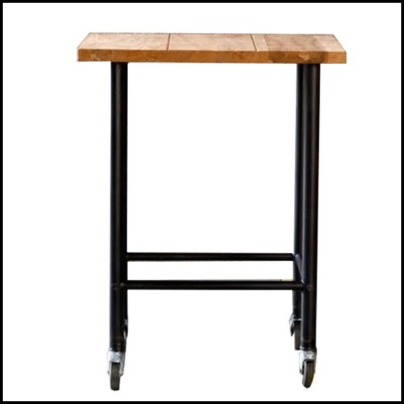 Table haute 09 - Wheels Black - Pacific Compagnie.