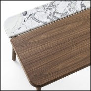 Bureau 163 - Tandem Walnut rangement - Pacific Compagnie.