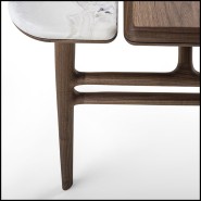 Bureau 163 - Tandem Walnut - Modern console table with walnut and steel - Pacific Compagnie.