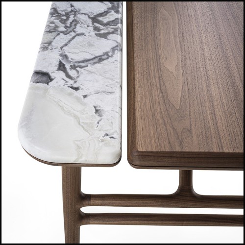 Bureau 163 - Tandem Walnut design - Pacific Compagnie.