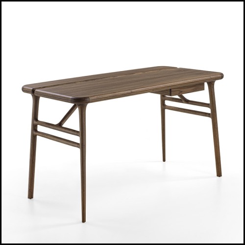 Bureau 163 - Tandem Walnut épuré - Pacific Compagnie.