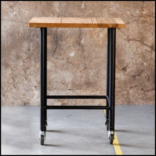 Table haute 09 - Wheels Black - Pacific Compagnie.