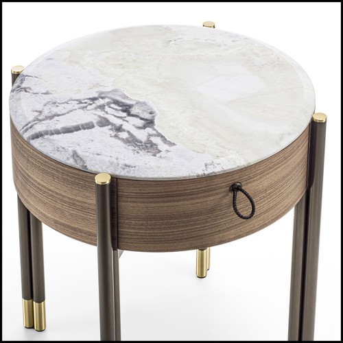 Table d'appoint 163 - Talia White - Raffinée - Pacific Compagnie.