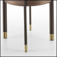Table d'appoint 163 - Talia White - White side table with metal legs for industrial look - Pacific Compagnie.