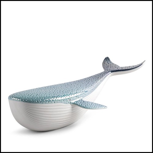 Sculpture 226 - Baleine bleue | Sculpture 226-Blue Whale figurine - Pacific Compagnie.