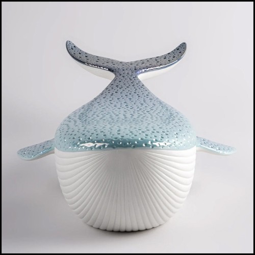 Sculpture 226 - Baleine bleue | Sculpture 226-Blue Whale decor - Pacific Compagnie.