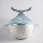 Sculpture 226 - Baleine bleue | Sculpture 226-Blue Whale decor - Pacific Compagnie.