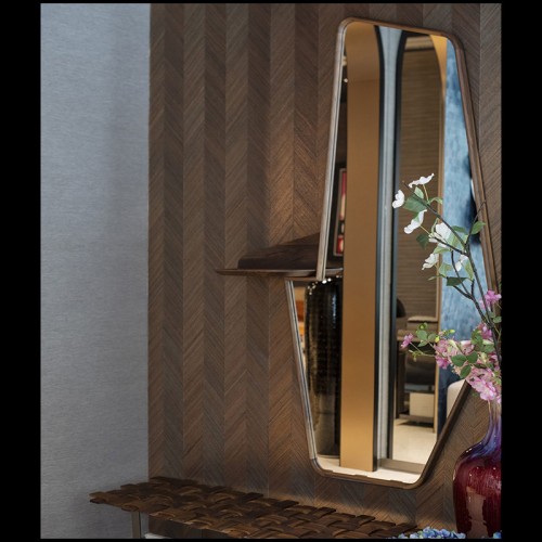 Miroir 163 - Shelfy Portrait - avec étagère - Pacific Compagnie.