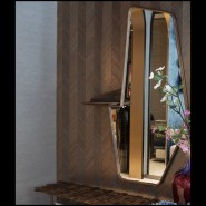 Miroir 163 - Shelfy Portrait - Hanging mirror with shelves, Miroir 163-Shelfy Portrait - Pacific Compagnie.