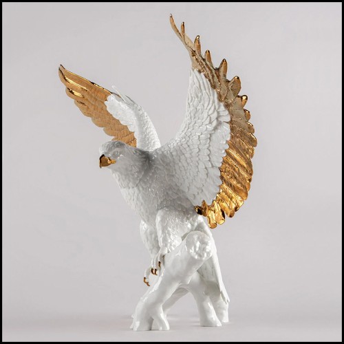 Sculpture 226 - White Eagle | Sculpture 226-White Eagle decor - Pacific Compagnie.