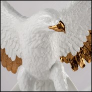 Sculpture 226 - White Eagle - détails plumes - Pacific Compagnie.