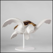 Sculpture 226 - White Tortoise A - zoom détails - Pacific Compagnie.