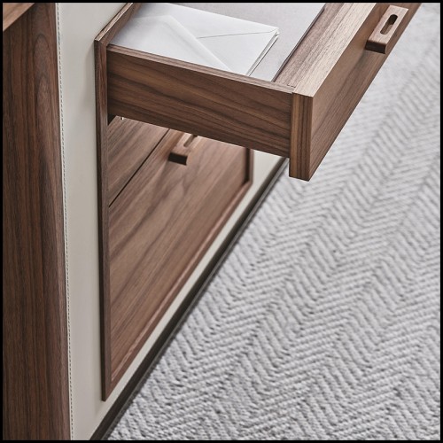 Bureau 163 - Set Square Noyer - Ligne épurée - Pacific Compagnie.