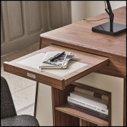 Bureau 163 - Set Square Noyer - Design contemporain - Pacific Compagnie.