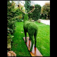 Sculpture PC - Cerf Gazon - Pacific Compagnie.