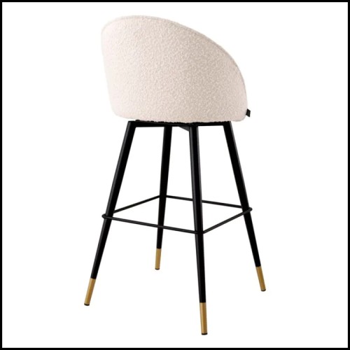 Bar Stool Bouclé Cream Eichholtz - Cooper