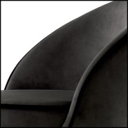 Tabouret de comptoir Velours noir 24 - Cooper - Hauteur Idéale - Pacific Compagnie.