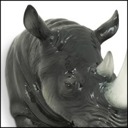 Décoration Murale 162 - Tête de Rhinocéros - Unique rhino head decoration for home - Pacific Compagnie.