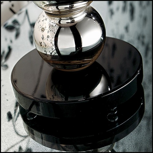 Lampe à poser 182 - Ritmo Murano - Handcrafted murano glass lamp for living room - Pacific Compagnie.