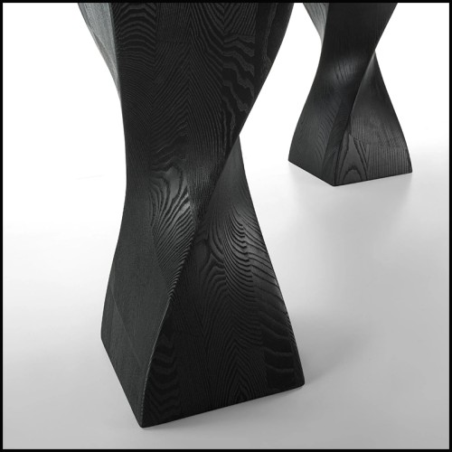 Table de repas 154 - Torsade Walnut | Dining Room Centerpiece - Pacific Compagnie.