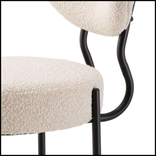 Chaises de Salle à Manger Crème 24 - Vicq - Tissu - Pacific Compagnie.