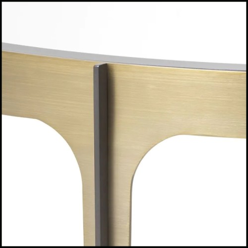 Table de Console Bronze 24 - Artemisa - Métal brossé - Pacific Compagnie.