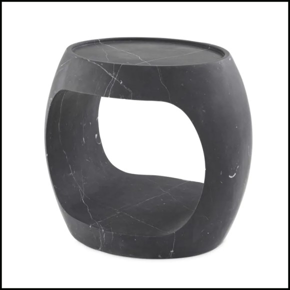 Black Marble Side Table Eichholtz - Clipper Low﻿