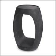 Table d'appoint Marbre Noir 24 - Clipper High - Contraste - Pacific Compagnie.