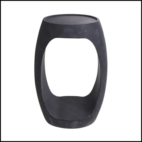 Black Marble Side Table Clipper High - Eichholtz