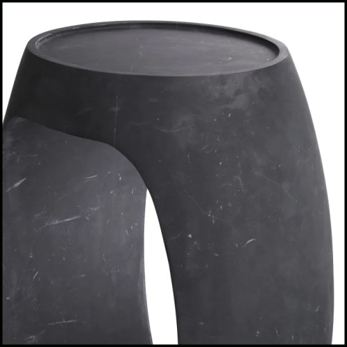 Black Marble Side Table Clipper High - Eichholtz