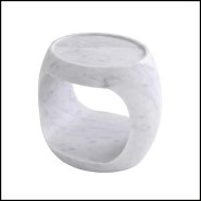 Table d'appoint Marbre Blanc 24 - Clipper Low - Basse - Pacific Compagnie.