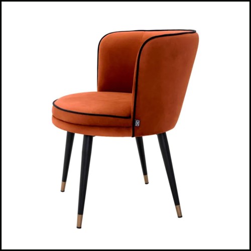 Chaise de salle à manger orange 24 - Grenada - Couleur vive - Pacific Compagnie.