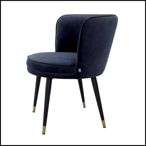 Chaise de salle à manger Bleu 24 - Grenada - Style contemporain - Pacific Compagnie.