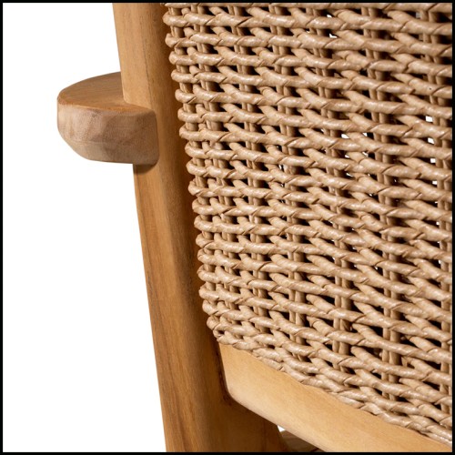 Chaise d'Extérieur 24 - Pivetti With Arm - Résine tressée - Pacific Compagnie.