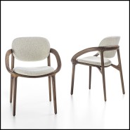 Chaise 163 - Lipa Walnut - Noyer massif - Pacific Compagnie.