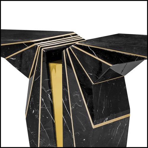Console 164 - Wings Marble - Marble console table for living room with unique wings shape - Pacific Compagnie.