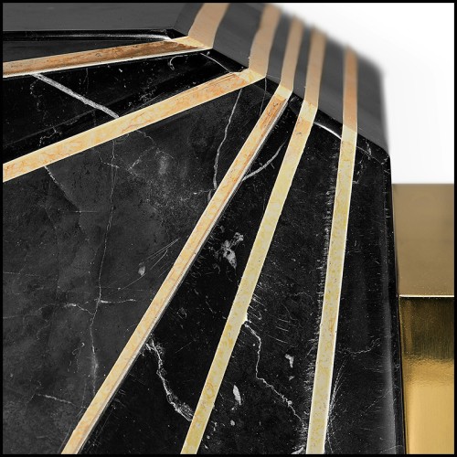 Console 164 - Wings Marble - Marble console table for hallway with elegant wings design - Pacific Compagnie.