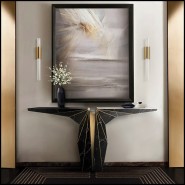 Console 164 - Wings Marble - Luxury furniture console table with marble and metal accents - Pacific Compagnie.