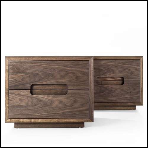 Nightstand 154 - Harper Walnut - Design - Pacific Compagnie.